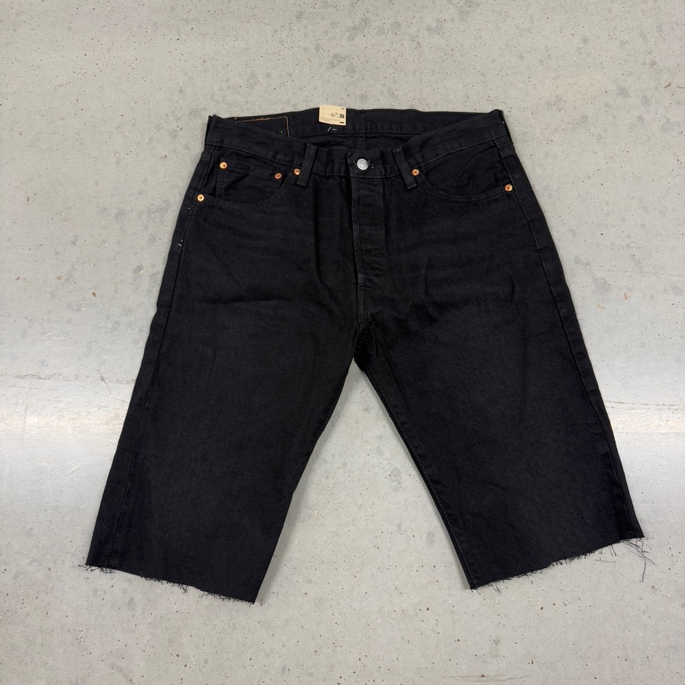 Black Levi’s 501 Denim Cutoff Shorts